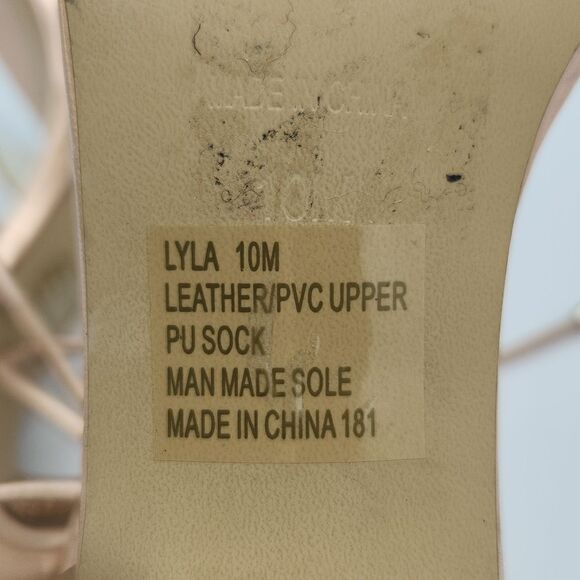 Steve Madden Lyla Leather Rose Gold wrapped stiletto heel - Picture 6 of 10